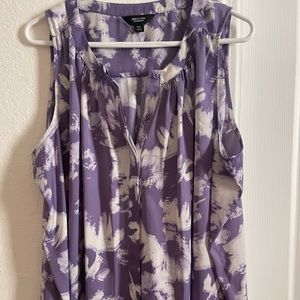Plus Size Simply Vera Vera Wang
Shirred Woven Tank
2X, Painted Spots
